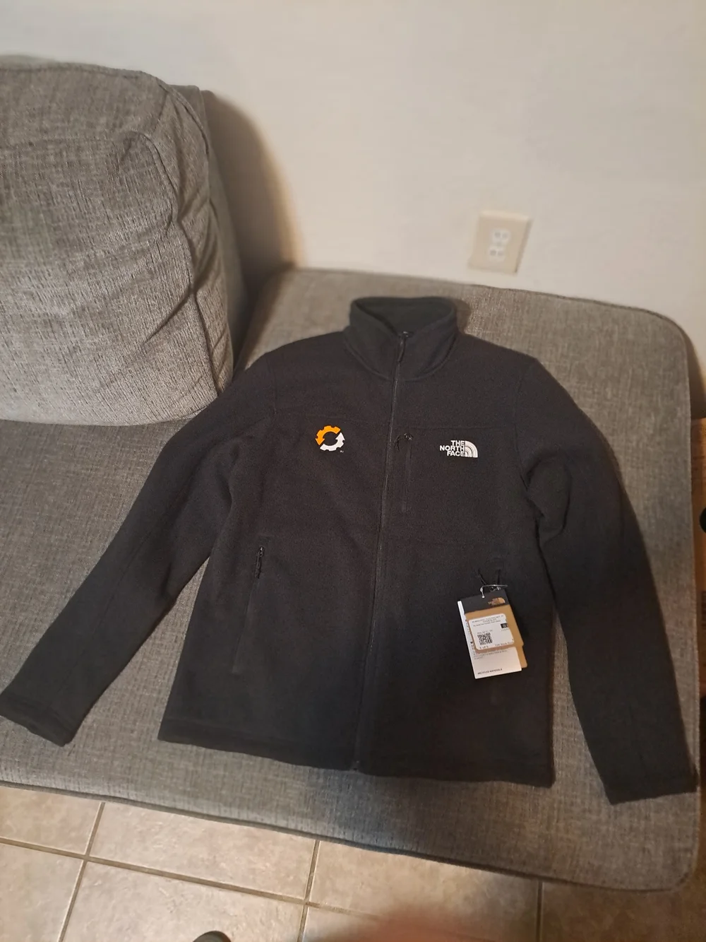 The North Face Black Lightweight Full-Zip Fleece Jacket